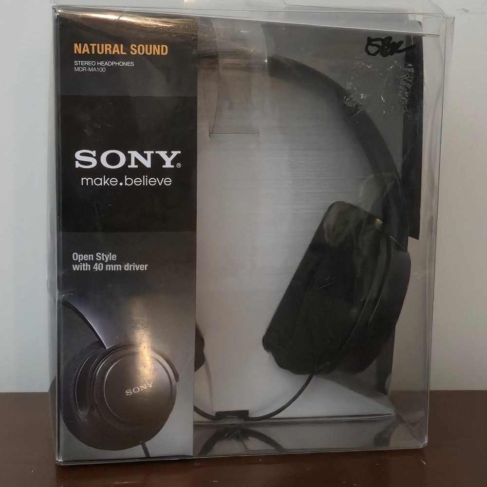 Sony MDR-MA100 Stereo Headphones MDRMA100 Natural Sound 0pen Style